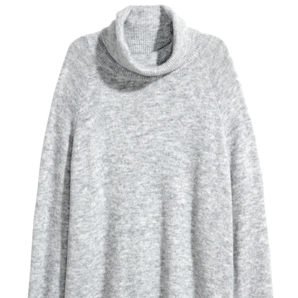 NWT H&M Grey Turtleneck sweater dress Size S
